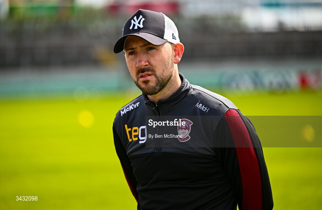 19 April 2026; Westmeath manager Mark McHugh before the Leinster GAA Football Senior Championship quarter-final match between Meath and Westmeath at Glenisk O'Connor Park in Tullamore, Offaly. Photo by Ben McShane/Sportsfile