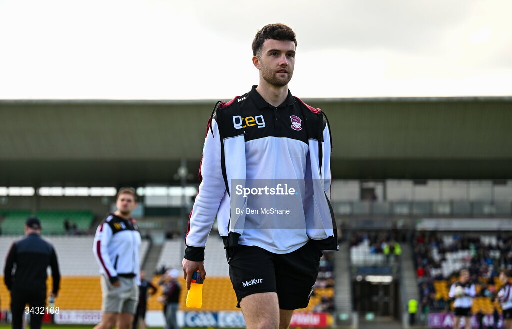 19 April 2026; Brían Cooney of Westmeath before the Leinster GAA Football Senior Championship quarter-final match between Meath and Westmeath at Glenisk O'Connor Park in Tullamore, Offaly. Photo by Ben McShane/Sportsfile