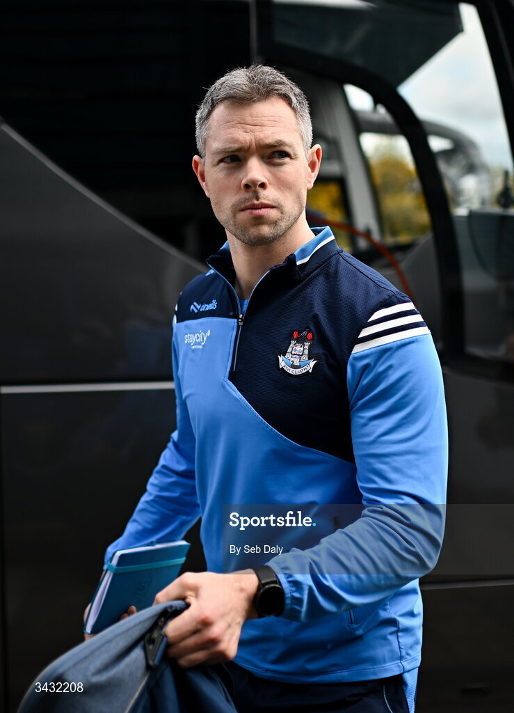 19 April 2026; Dublin selector Dean Rock before the Leinster GAA Football Senior Championship quarter-final match between Wicklow and Dublin at Echelon Park in Aughrim in Wicklow. Photo by Seb Daly/Sportsfile