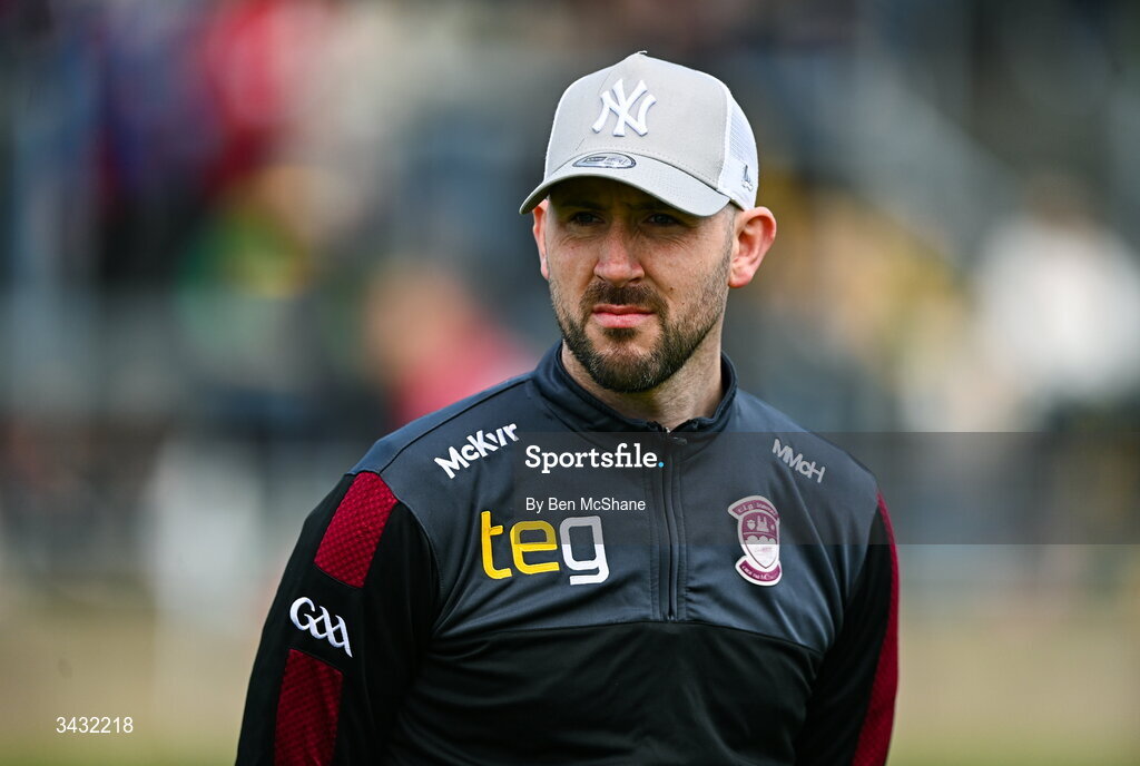 19 April 2026; Westmeath manager Mark McHugh before the Leinster GAA Football Senior Championship quarter-final match between Meath and Westmeath at Glenisk O'Connor Park in Tullamore, Offaly. Photo by Ben McShane/Sportsfile