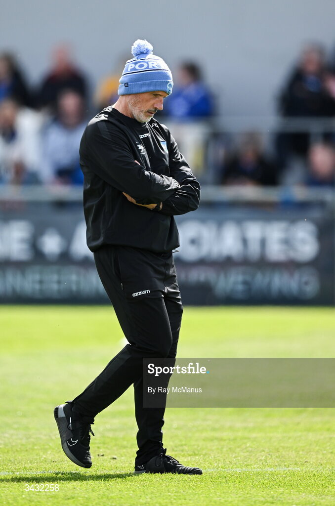 19 April 2026; Waterford manager Peter Queally before the Munster GAA Senior Hurling Championship Round 1 match between Clare and Waterford at Zimmer Biomet Páirc Chíosóg in Ennis, Clare. Photo by Ray McManus/Sportsfile