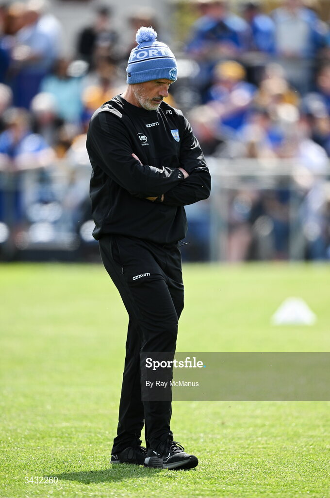 19 April 2026; Waterford manager Peter Queally before the Munster GAA Senior Hurling Championship Round 1 match between Clare and Waterford at Zimmer Biomet Páirc Chíosóg in Ennis, Clare. Photo by Ray McManus/Sportsfile