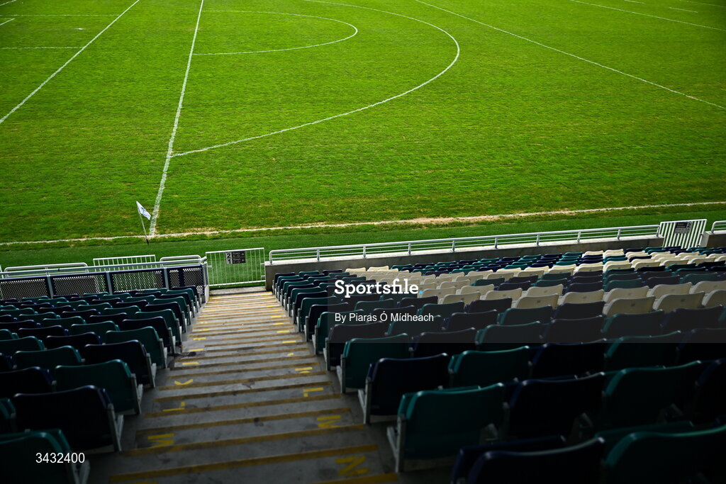 19 April 2026; A general view before the Leinster GAA Football Senior Championship quarter-final match between Kildare and Laois at Cedral St Conleths Park in Newbridge, Kildare. Photo by Piaras Ó Mídheach/Sportsfile