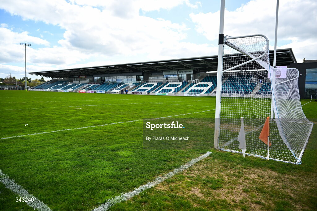 19 April 2026; A general view before the Leinster GAA Football Senior Championship quarter-final match between Kildare and Laois at Cedral St Conleths Park in Newbridge, Kildare. Photo by Piaras Ó Mídheach/Sportsfile