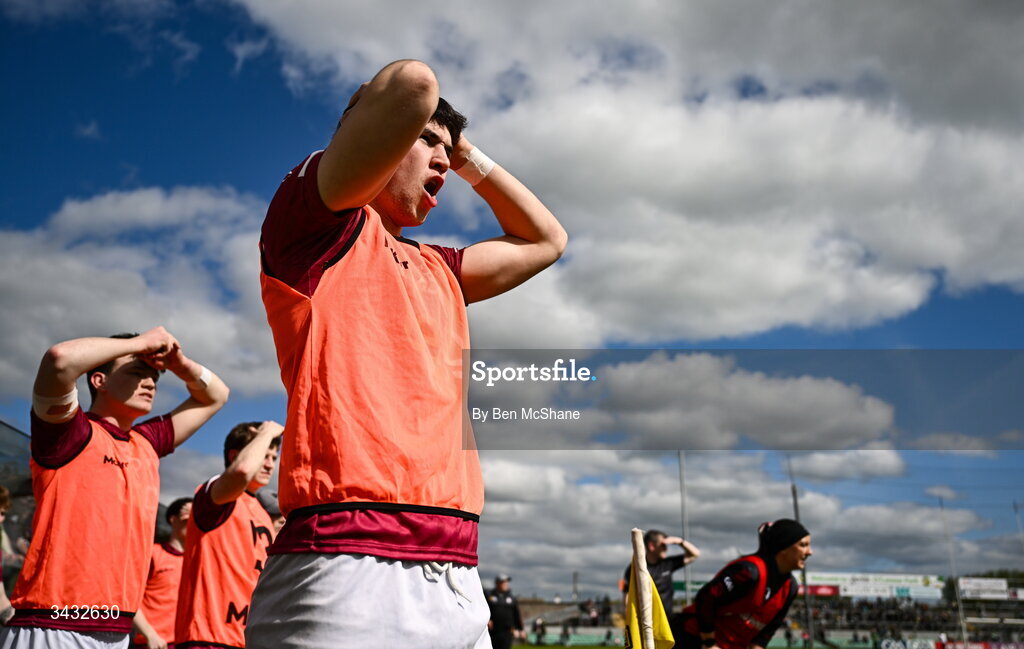 19 April 2026; Jack Duncan of Westmeath reacts late on during the Leinster GAA Football Senior Championship quarter-final match between Meath and Westmeath at Glenisk O'Connor Park in Tullamore, Offaly. Photo by Ben McShane/Sportsfile