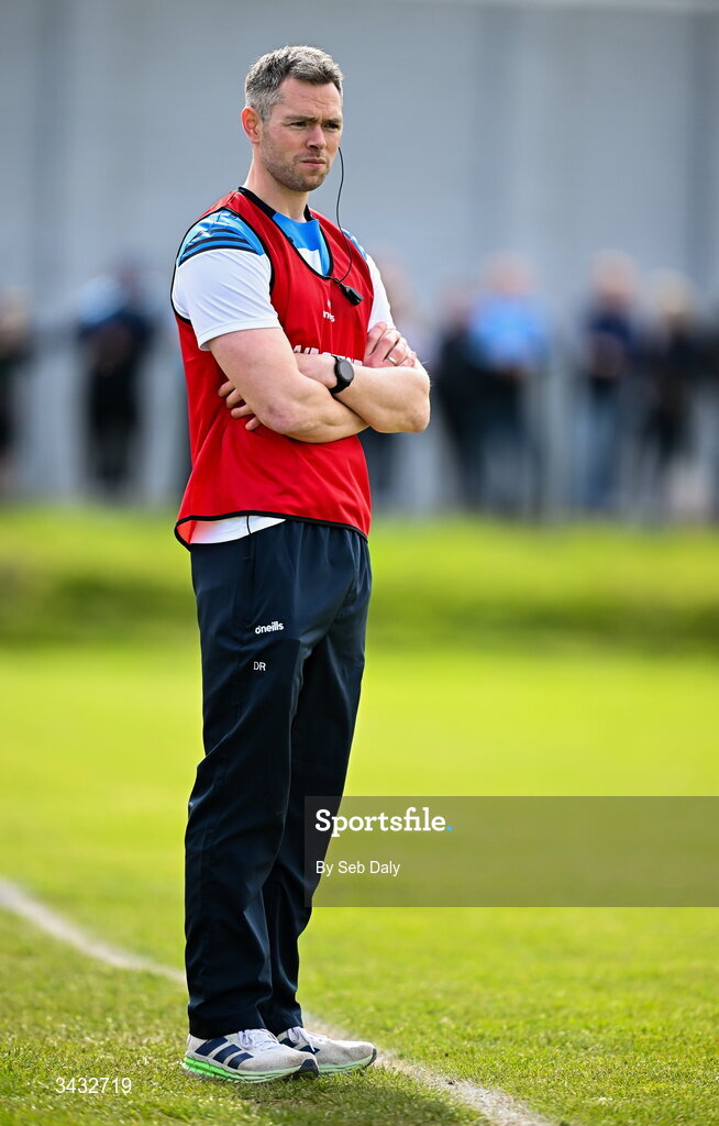 19 April 2026; Dublin selector Dean Rock during the Leinster GAA Football Senior Championship quarter-final match between Wicklow and Dublin at Echelon Park in Aughrim in Wicklow. Photo by Seb Daly/Sportsfile