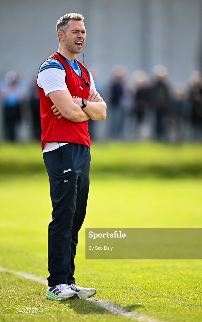 19 April 2026; Dublin selector Dean Rock during the Leinster GAA Football Senior Championship quarter-final match between Wicklow and Dublin at Echelon Park in Aughrim in Wicklow. Photo by Seb Daly/Sportsfile
