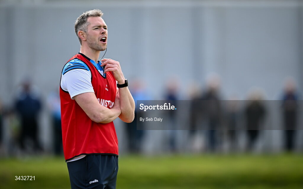 19 April 2026; Dublin selector Dean Rock during the Leinster GAA Football Senior Championship quarter-final match between Wicklow and Dublin at Echelon Park in Aughrim in Wicklow. Photo by Seb Daly/Sportsfile