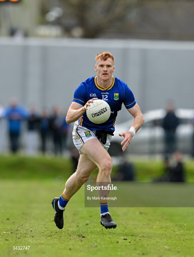 19 April 2026; Christopher O'Brien of Wicklow during the Leinster GAA Football Senior Championship quarter-final match between Wicklow and Dublin at Echelon Park in Aughrim in Wicklow. Photo by Mark Kavanagh/Sportsfile