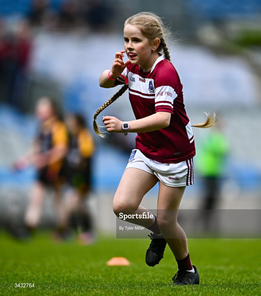 19 April 2026; Action from the 2026 LGFA Under 10 Go Games Festival Day at Croke Park in Dublin. Photo by Tyler Miller/Sportsfile