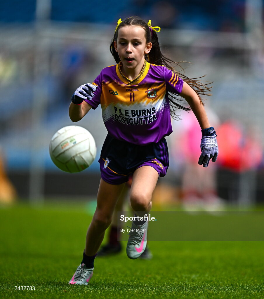 19 April 2026; Action from the 2026 LGFA Under 10 Go Games Festival Day at Croke Park in Dublin. Photo by Tyler Miller/Sportsfile
