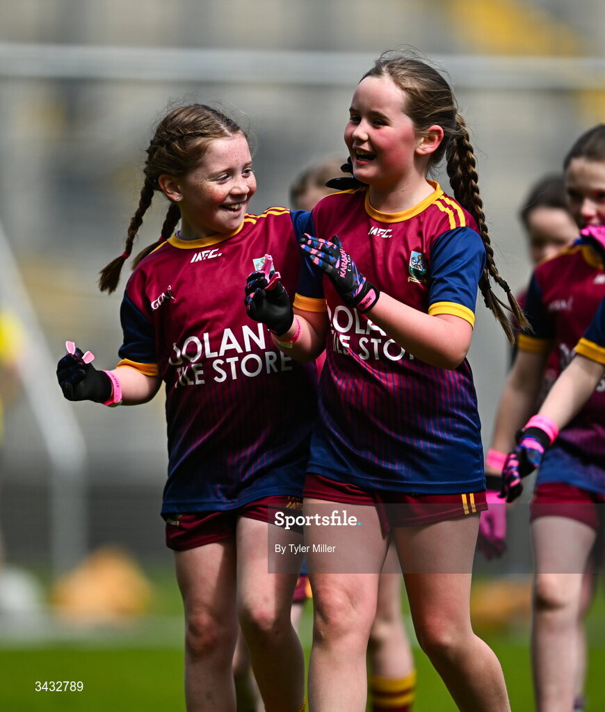 19 April 2026; Action from the 2026 LGFA Under 10 Go Games Festival Day at Croke Park in Dublin. Photo by Tyler Miller/Sportsfile