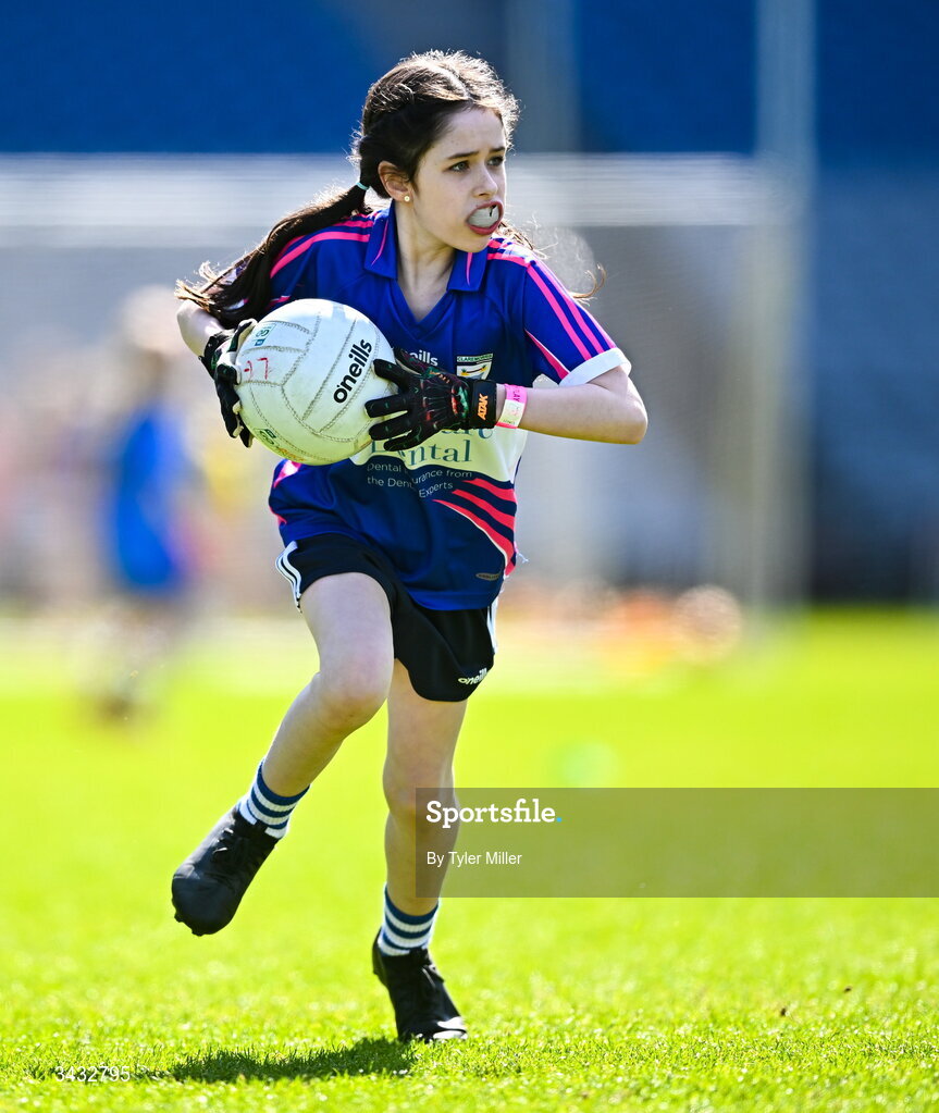 19 April 2026; Action from the 2026 LGFA Under 10 Go Games Festival Day at Croke Park in Dublin. Photo by Tyler Miller/Sportsfile