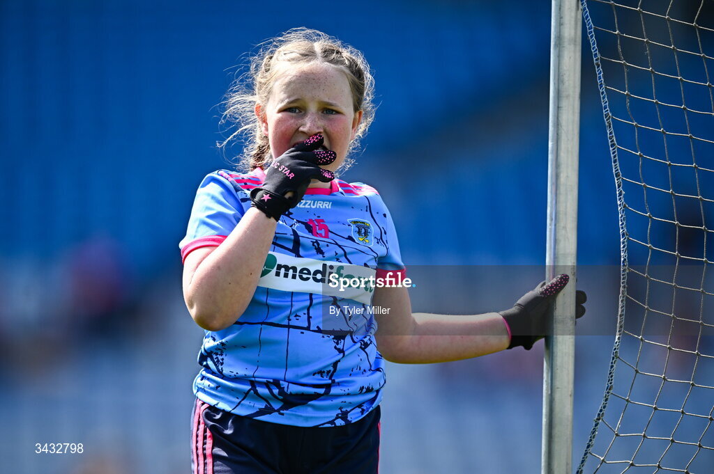 19 April 2026; Action from the 2026 LGFA Under 10 Go Games Festival Day at Croke Park in Dublin. Photo by Tyler Miller/Sportsfile