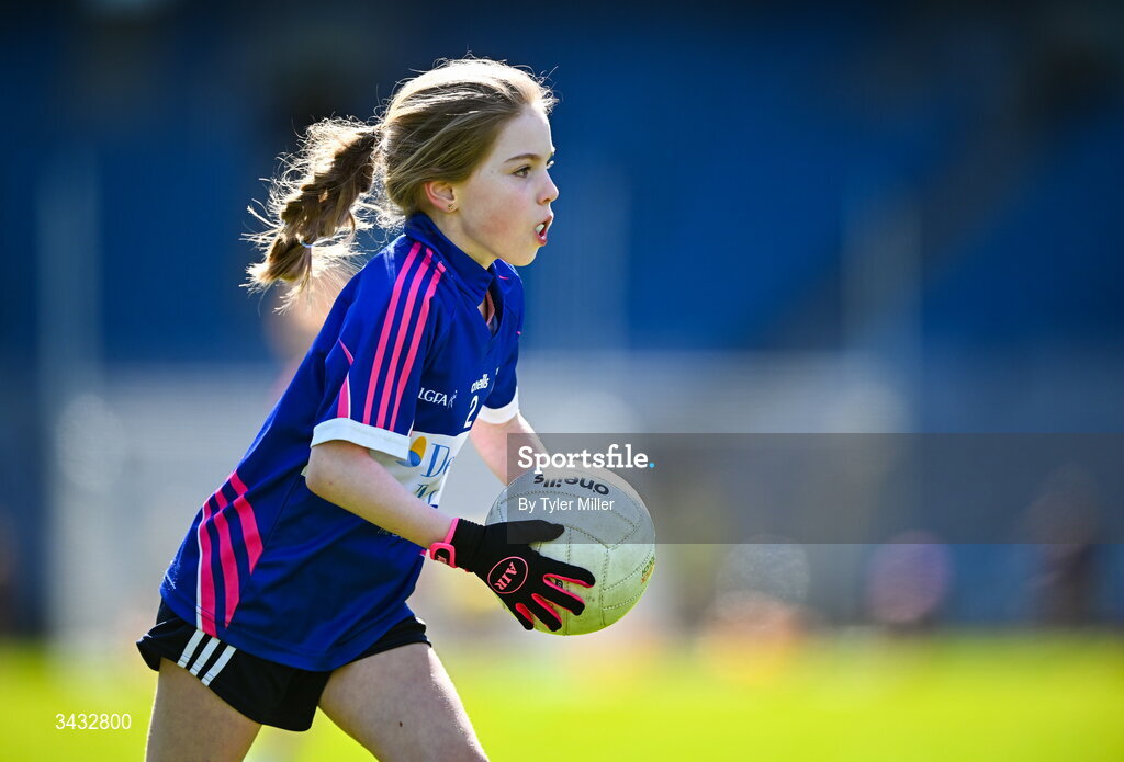 19 April 2026; Action from the 2026 LGFA Under 10 Go Games Festival Day at Croke Park in Dublin. Photo by Tyler Miller/Sportsfile