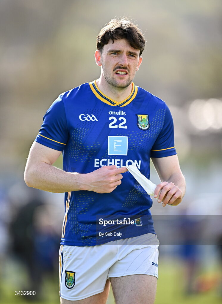 19 April 2026; Jacques McCall of Wicklow after the Leinster GAA Football Senior Championship quarter-final match between Wicklow and Dublin at Echelon Park in Aughrim in Wicklow. Photo by Seb Daly/Sportsfile