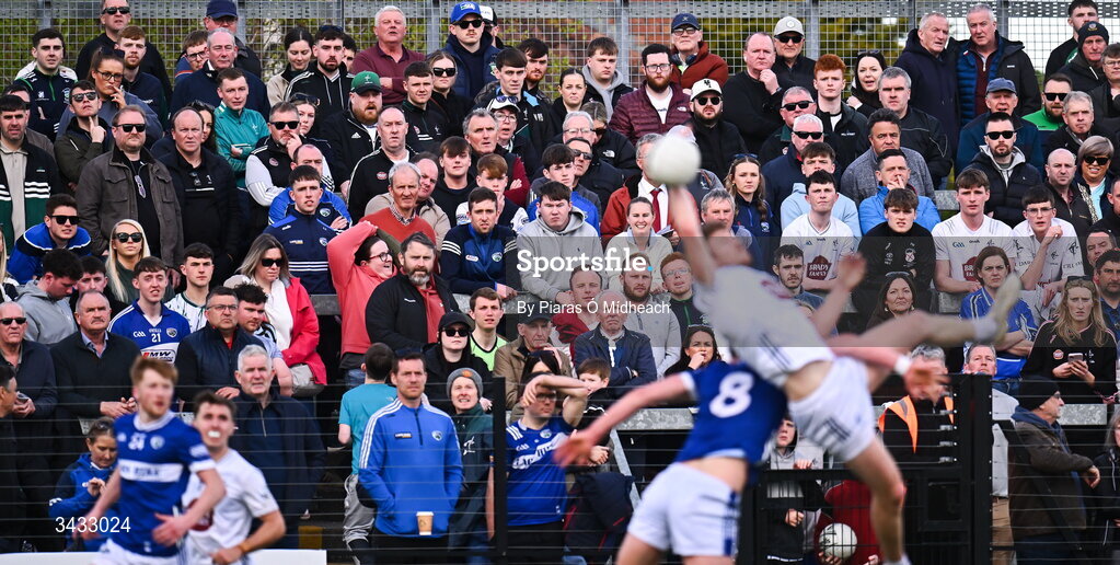 19 April 2026; A general view of supporters during the Leinster GAA Football Senior Championship quarter-final match between Kildare and Laois at Cedral St Conleths Park in Newbridge, Kildare. Photo by Piaras Ó Mídheach/Sportsfile