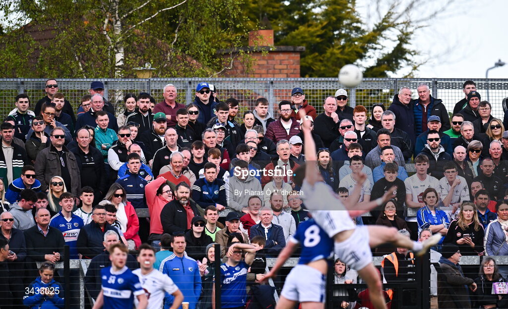 19 April 2026; A general view of supporters during the Leinster GAA Football Senior Championship quarter-final match between Kildare and Laois at Cedral St Conleths Park in Newbridge, Kildare. Photo by Piaras Ó Mídheach/Sportsfile