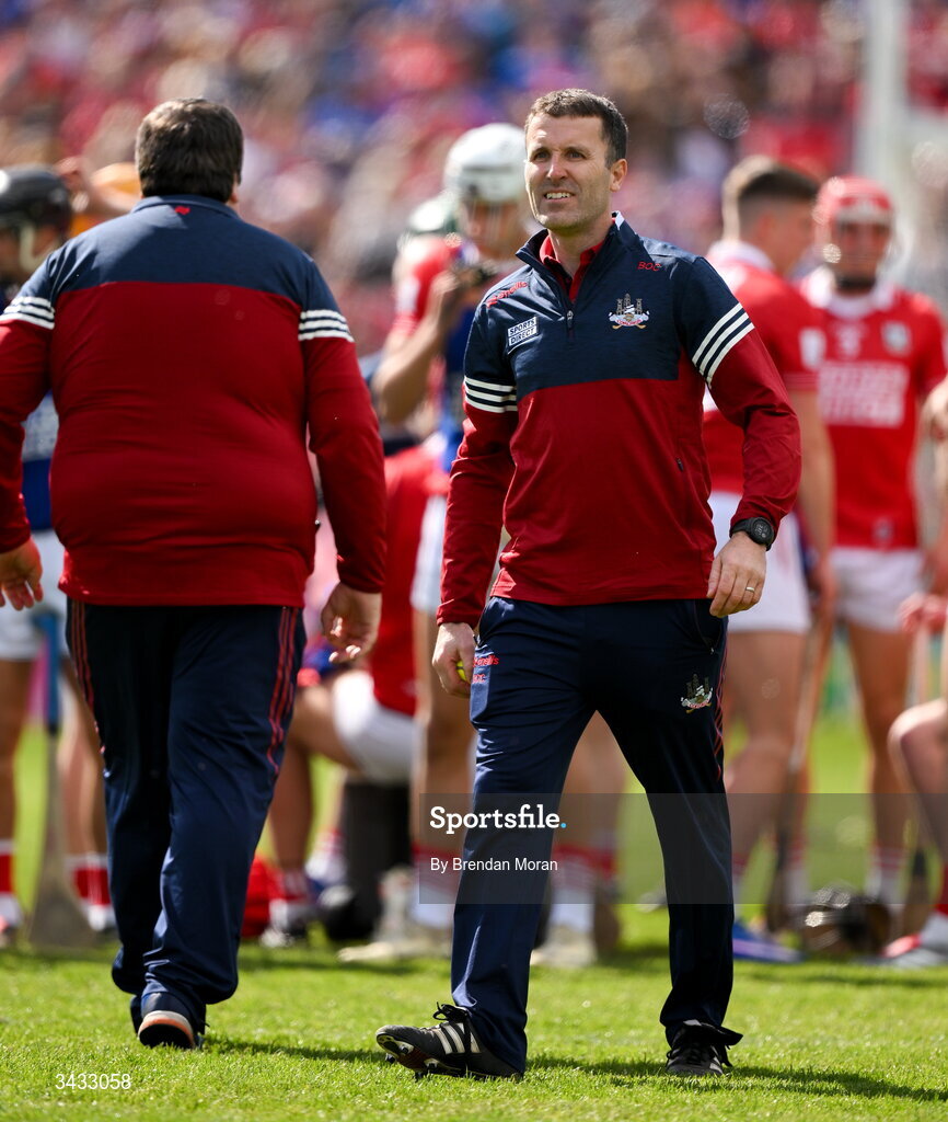 19 April 2026; Cork manager Ben O'Connor before the Munster GAA Senior Hurling Championship Round 1 match between Tipperary and Cork at FBD Semple Stadium in Thurles, Tipperary. Photo by Brendan Moran/Sportsfile