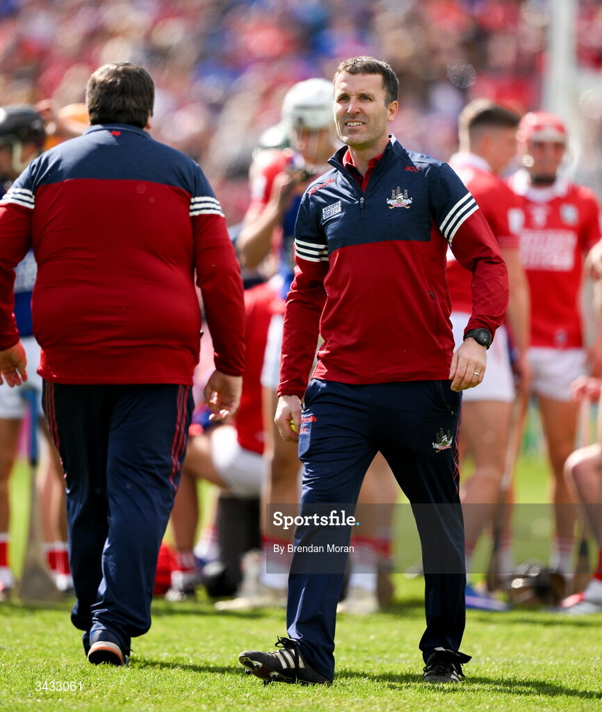 19 April 2026; Cork manager Ben O'Connor before the Munster GAA Senior Hurling Championship Round 1 match between Tipperary and Cork at FBD Semple Stadium in Thurles, Tipperary. Photo by Brendan Moran/Sportsfile