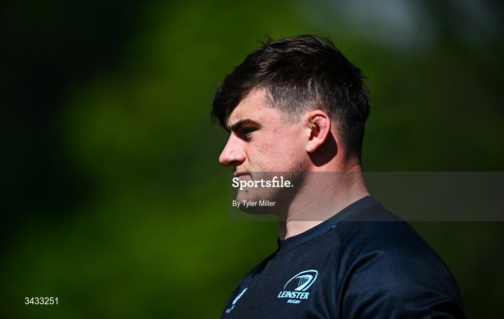 20 April 2026; Dan Sheehan during a Leinster Rugby squad training session at Rosemount in UCD, Dublin. Photo by Tyler Miller/Sportsfile