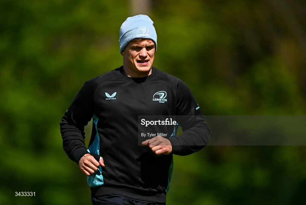 20 April 2026; Josh van der Flier during a Leinster Rugby squad training session at Rosemount in UCD, Dublin. Photo by Tyler Miller/Sportsfile