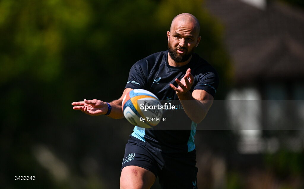 20 April 2026; Jamison Gibson-Park during a Leinster Rugby squad training session at Rosemount in UCD, Dublin. Photo by Tyler Miller/Sportsfile