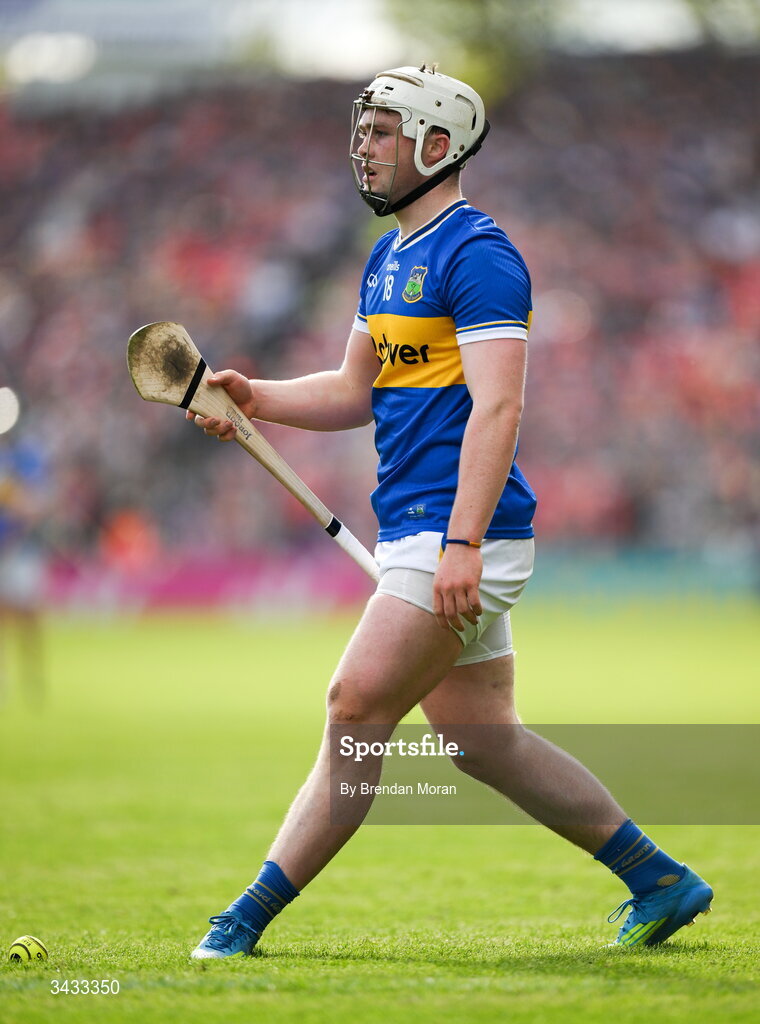 19 April 2026; Darragh McCarthy of Tipperary goes through his free taking routine during the Munster GAA Senior Hurling Championship Round 1 match between Tipperary and Cork at FBD Semple Stadium in Thurles, Tipperary. Photo by Brendan Moran/Sportsfile