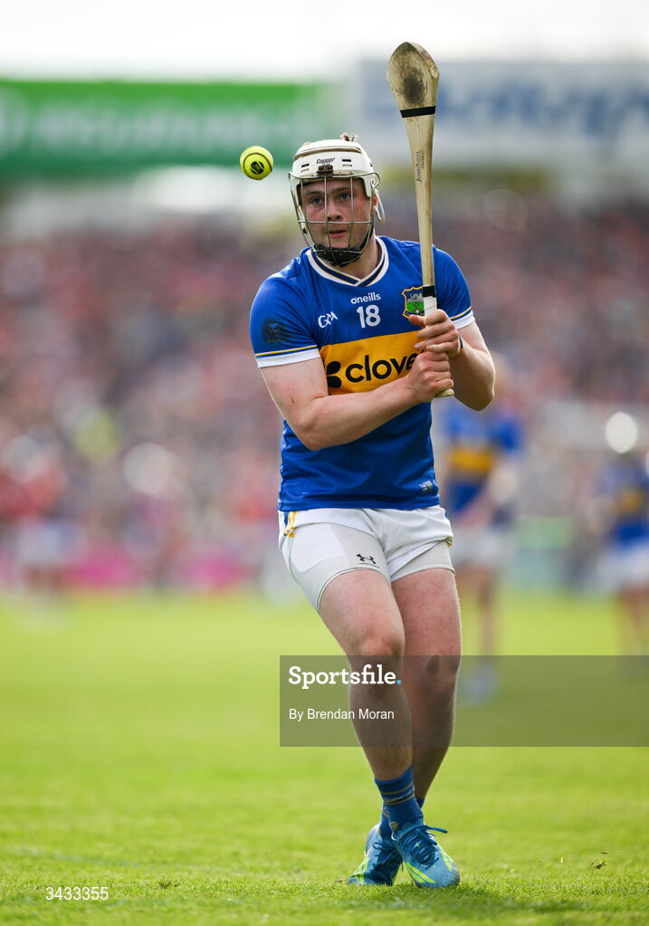19 April 2026; Darragh McCarthy of Tipperary goes through his free taking routine during the Munster GAA Senior Hurling Championship Round 1 match between Tipperary and Cork at FBD Semple Stadium in Thurles, Tipperary. Photo by Brendan Moran/Sportsfile
