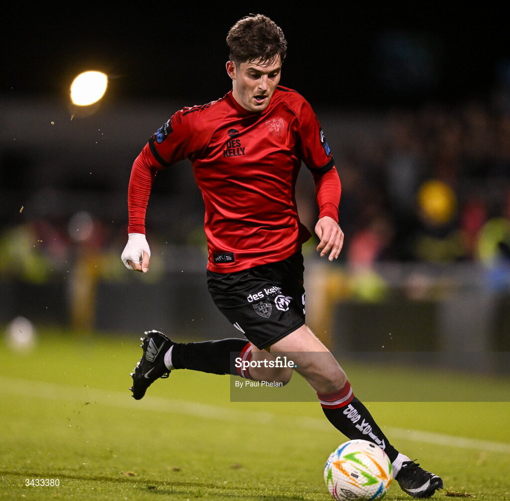 17 April 2026; Colm Whelan of Bohemians during the SSE Airtricity Men's Premier Division match between Shamrock Rovers and Bohemians at Tallaght Stadium in Dublin. Photo by Paul Phelan/Sportsfile