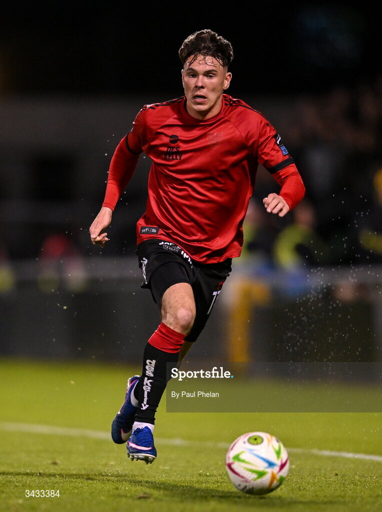 17 April 2026; Dayle Rooney of Bohemians during the SSE Airtricity Men's Premier Division match between Shamrock Rovers and Bohemians at Tallaght Stadium in Dublin. Photo by Paul Phelan/Sportsfile