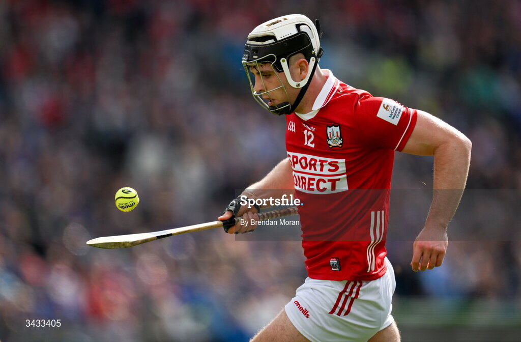 19 April 2026; Barry Walsh of Cork during the Munster GAA Senior Hurling Championship Round 1 match between Tipperary and Cork at FBD Semple Stadium in Thurles, Tipperary. Photo by Brendan Moran/Sportsfile