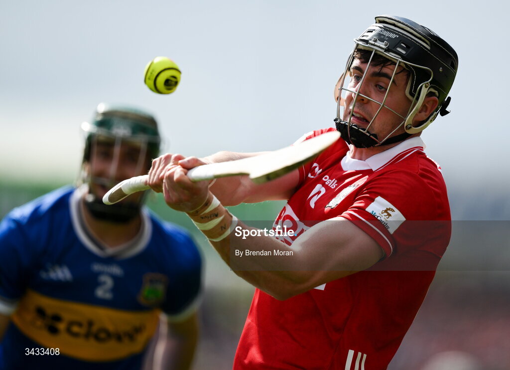 19 April 2026; Darragh Fitzgibbon of Cork during the Munster GAA Senior Hurling Championship Round 1 match between Tipperary and Cork at FBD Semple Stadium in Thurles, Tipperary. Photo by Brendan Moran/Sportsfile