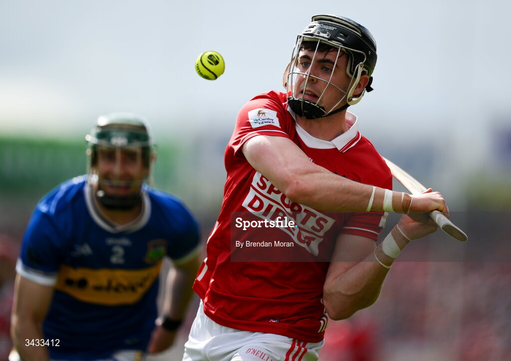 19 April 2026; Darragh Fitzgibbon of Cork during the Munster GAA Senior Hurling Championship Round 1 match between Tipperary and Cork at FBD Semple Stadium in Thurles, Tipperary. Photo by Brendan Moran/Sportsfile