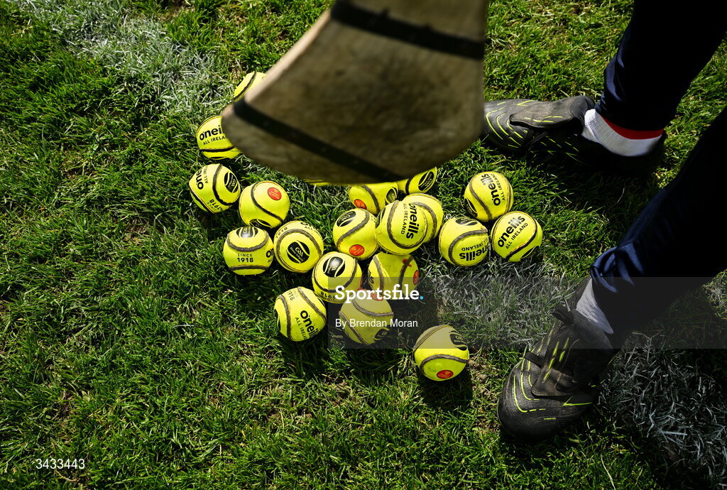 19 April 2026; Sliotars before the Munster GAA Senior Hurling Championship Round 1 match between Tipperary and Cork at FBD Semple Stadium in Thurles, Tipperary. Photo by Brendan Moran/Sportsfile