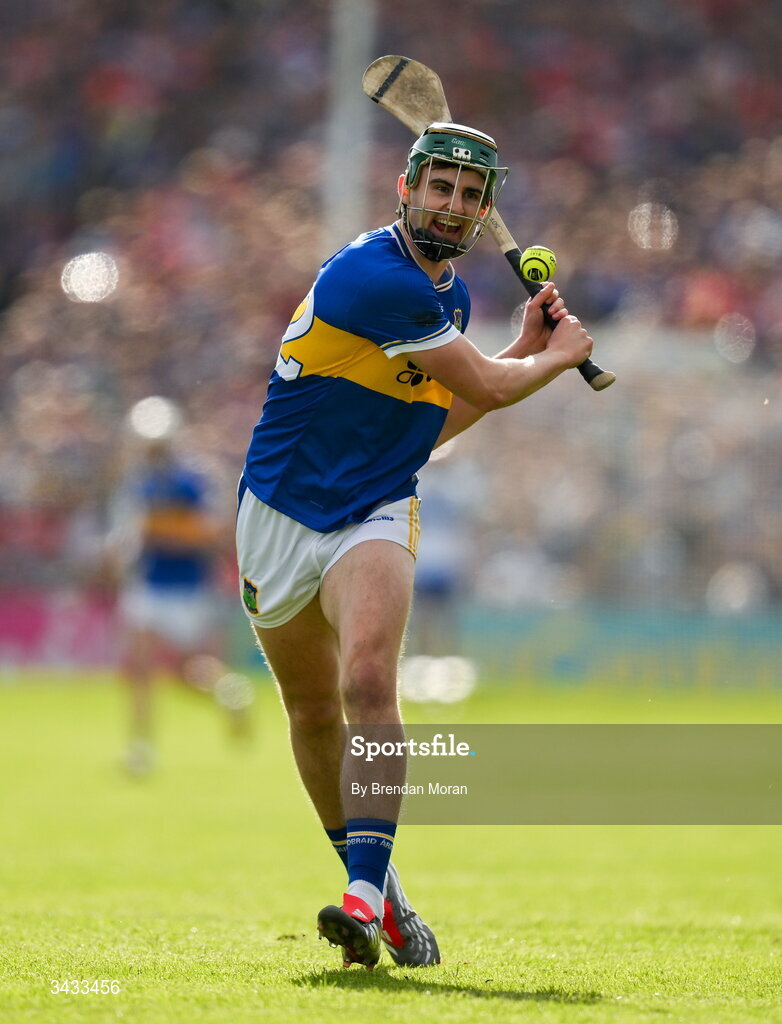19 April 2026; Sam O'Farrell of Tipperary during the Munster GAA Senior Hurling Championship Round 1 match between Tipperary and Cork at FBD Semple Stadium in Thurles, Tipperary. Photo by Brendan Moran/Sportsfile