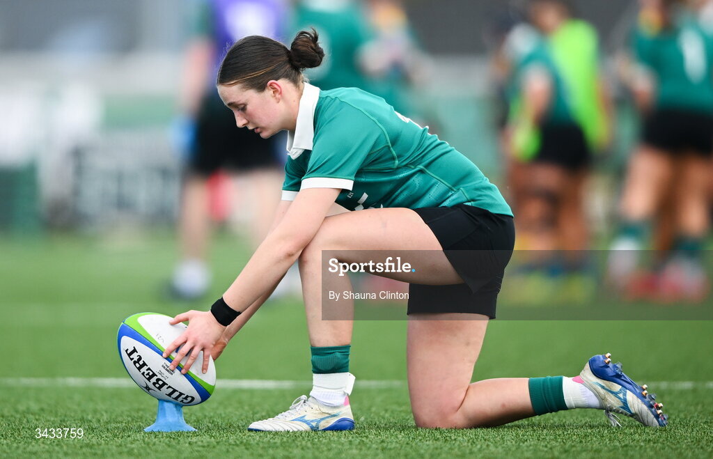 18 April 2026; Ellie O'Sullivan-Sexton of Ireland during the Women's U21 Six Nations Series match between Ireland and Italy at Dexcom Stadium in Galway. Photo by Shauna Clinton/Sportsfile