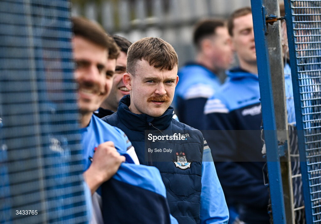 19 April 2026; Cian O'Connor of Dublin before the Leinster GAA Football Senior Championship quarter-final match between Wicklow and Dublin at Echelon Park in Aughrim in Wicklow. Photo by Seb Daly/Sportsfile