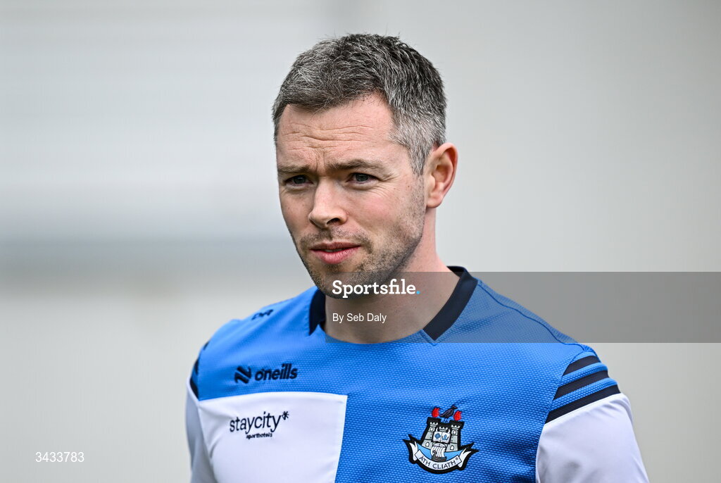19 April 2026; Dublin selector Dean Rock before the Leinster GAA Football Senior Championship quarter-final match between Wicklow and Dublin at Echelon Park in Aughrim in Wicklow. Photo by Seb Daly/Sportsfile