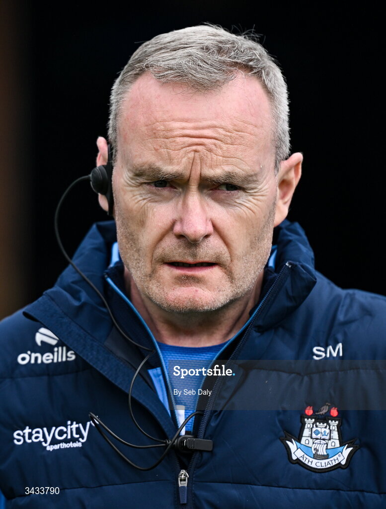19 April 2026; Dublin backroom member Sean Murphy before the Leinster GAA Football Senior Championship quarter-final match between Wicklow and Dublin at Echelon Park in Aughrim in Wicklow. Photo by Seb Daly/Sportsfile