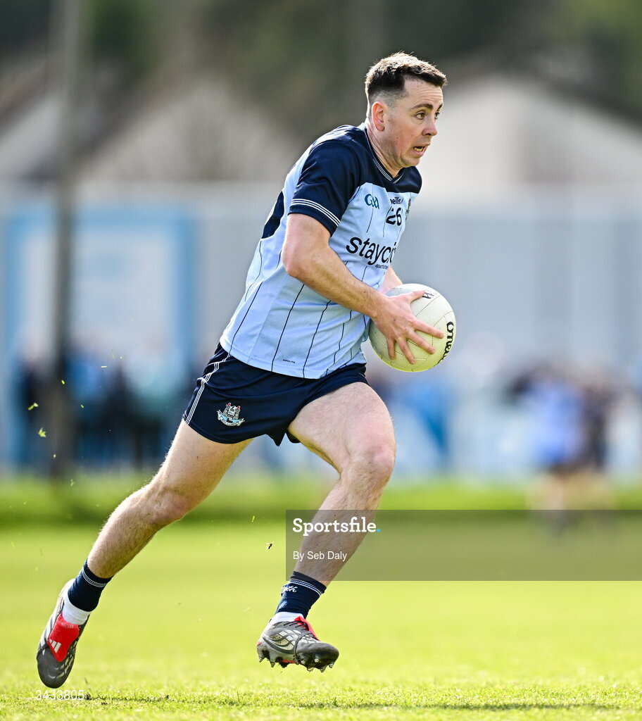19 April 2026; Cormac Costello of Dublin during the Leinster GAA Football Senior Championship quarter-final match between Wicklow and Dublin at Echelon Park in Aughrim in Wicklow. Photo by Seb Daly/Sportsfile