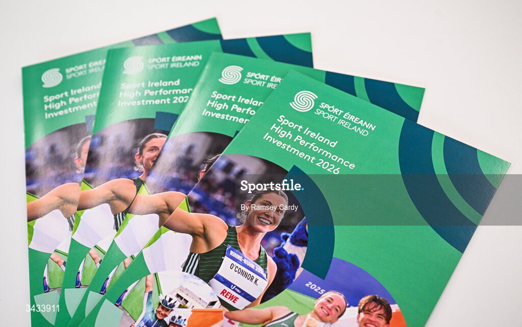 21 April 2026; A general view during the High Performance Sport Investment announcement at the Sport Ireland Institute on the Sport Ireland National Sports Campus in Dublin. Photo by Ramsey Cardy/Sportsfile