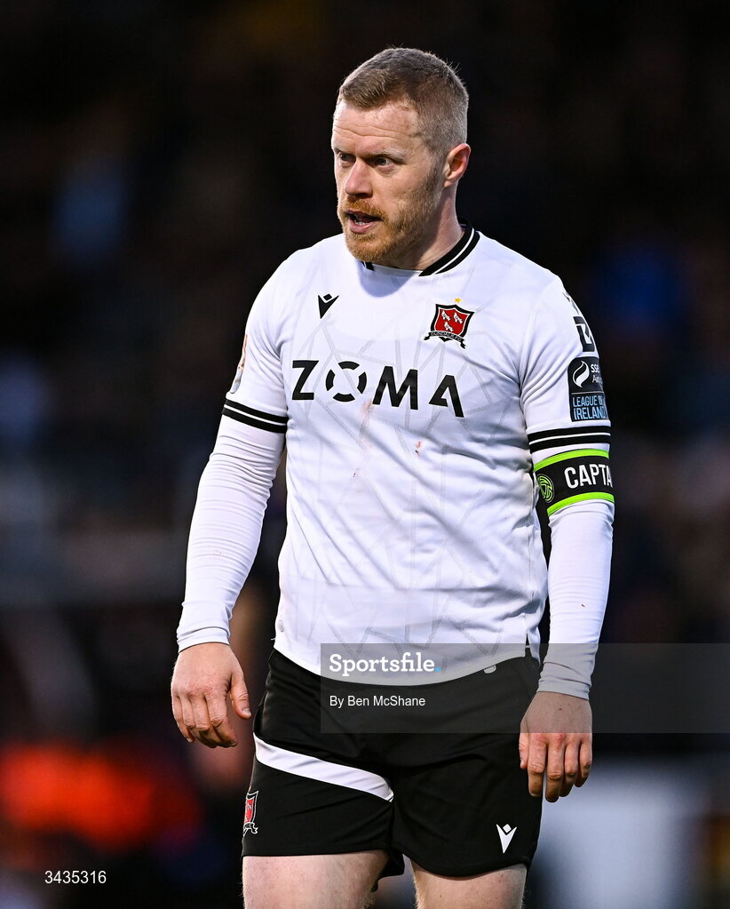 17 April 2026; Daryl Horgan of Dundalk during the SSE Airtricity Men's Premier Division match between Dundalk and Galway United at Oriel Park in Dundalk, Louth. Photo by Ben McShane/Sportsfile