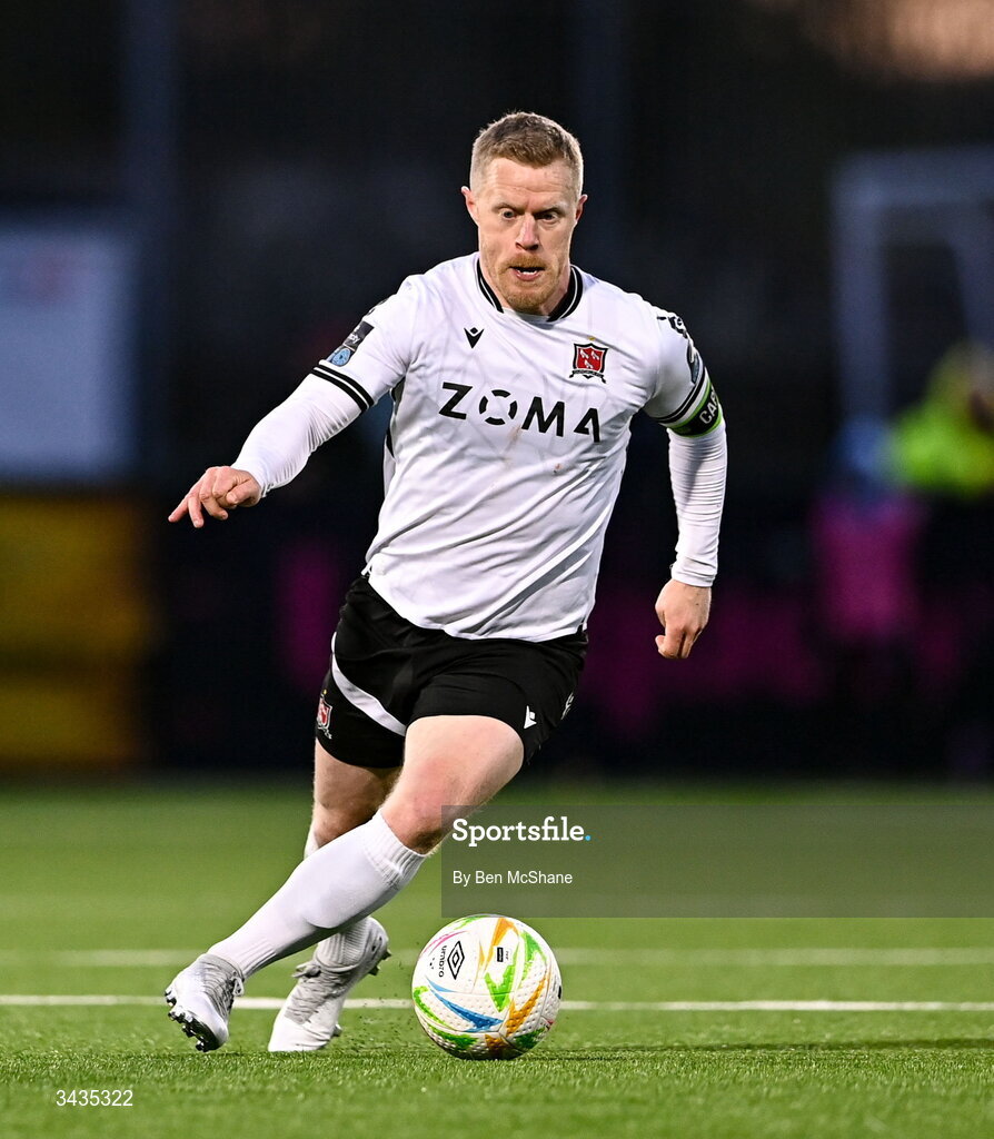 17 April 2026; Daryl Horgan of Dundalk during the SSE Airtricity Men's Premier Division match between Dundalk and Galway United at Oriel Park in Dundalk, Louth. Photo by Ben McShane/Sportsfile