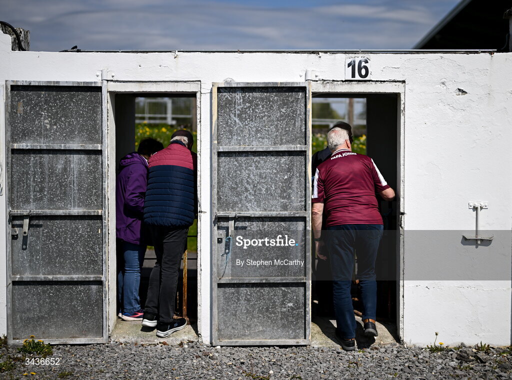 25 April 2026; Patrons enter the ground before the Connacht GAA Football Senior Championship semi-final match between Leitrim and Galway at Heartland Credit Union Páirc Seán Mac Diarmada in Carrick-on-Shannon, Leitrim. Photo by Stephen McCarthy/Sportsfile