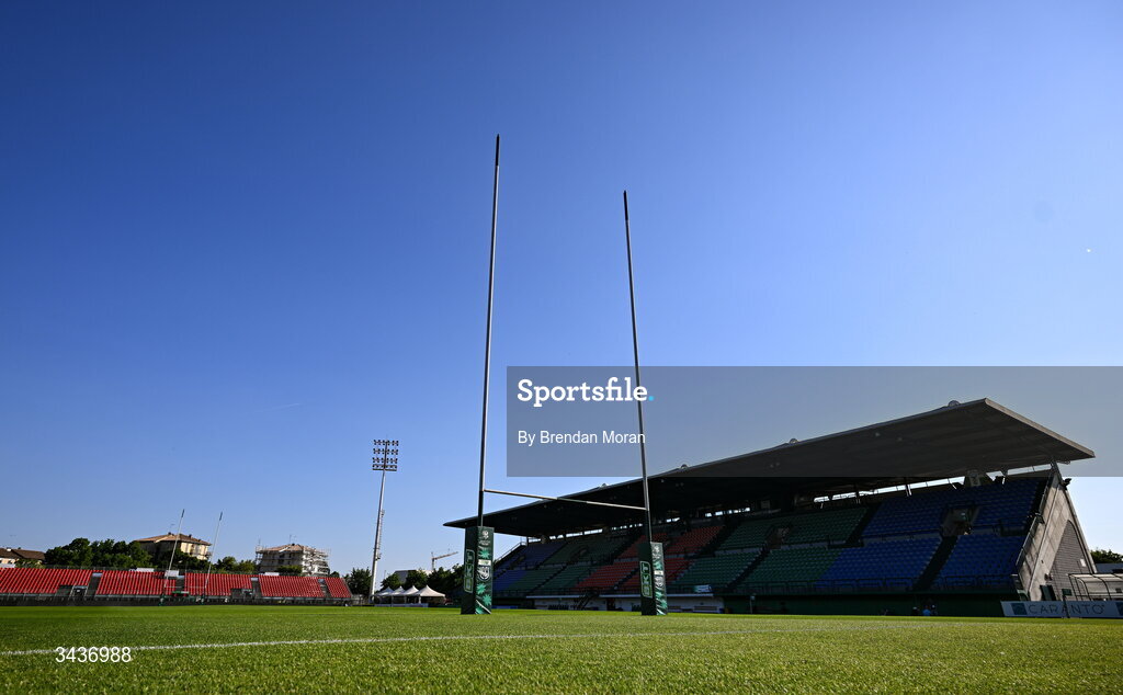 25 April 2026; A general view of the Stadio Monigo before the United Rugby Championship match between Benetton and Leinster in Treviso, Italy. Photo by Brendan Moran/Sportsfile