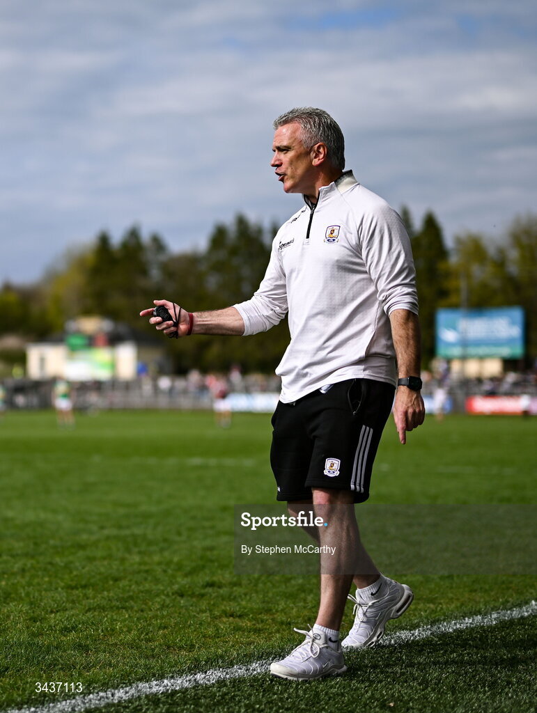 25 April 2026; Galway manager Pádraic Joyce during the Connacht GAA Football Senior Championship semi-final match between Leitrim and Galway at Heartland Credit Union Páirc Seán Mac Diarmada in Carrick-on-Shannon, Leitrim. Photo by Stephen McCarthy/Sportsfile