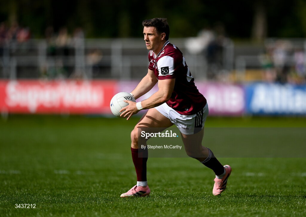 25 April 2026; Shane Walsh of Galway during the Connacht GAA Football Senior Championship semi-final match between Leitrim and Galway at Heartland Credit Union Páirc Seán Mac Diarmada in Carrick-on-Shannon, Leitrim. Photo by Stephen McCarthy/Sportsfile