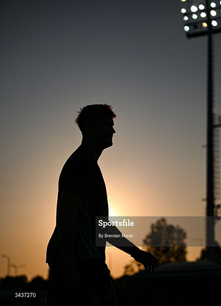 25 April 2026; Brian Deeny of Leinster walks the pitch before the United Rugby Championship match between Benetton and Leinster at Stadio Monigo in Treviso, Italy. Photo by Brendan Moran/Sportsfile