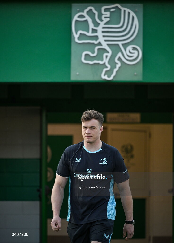25 April 2026; Josh van der Flier of Leinster walks the pitch before the United Rugby Championship match between Benetton and Leinster at Stadio Monigo in Treviso, Italy. Photo by Brendan Moran/Sportsfile